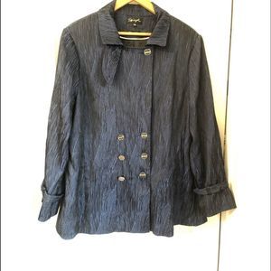 SPIEGEL TRENCH COAT TEXTURED SZ 16W
